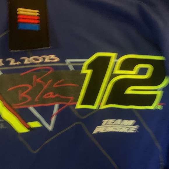 Blue Graphic Racing Tee - Picture 6 of 7